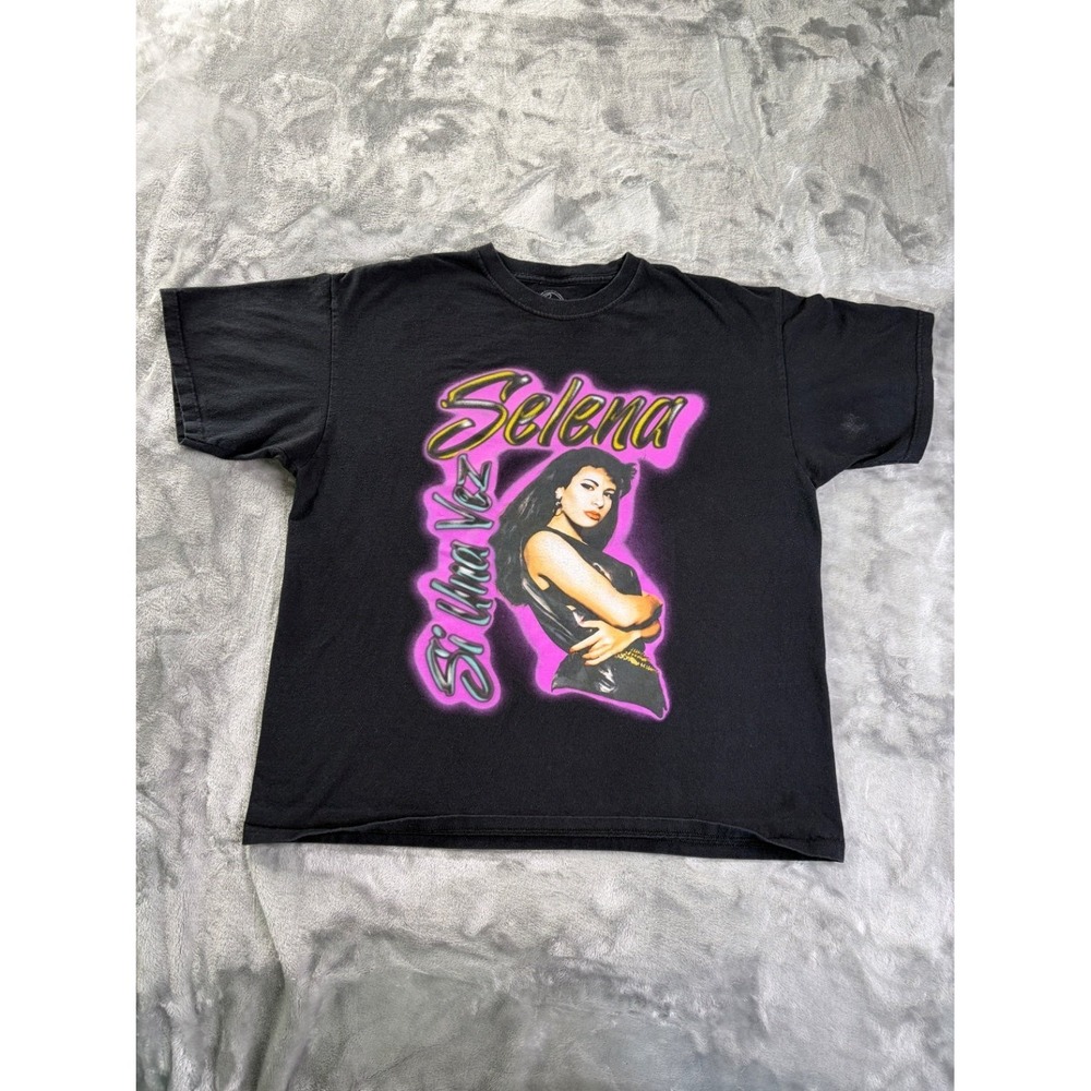Selena Si Una Vez Mens XL Black T-Shirt Official Merchandise